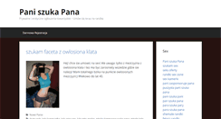Desktop Screenshot of pani-szuka-pana.com