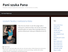 Tablet Screenshot of pani-szuka-pana.com
